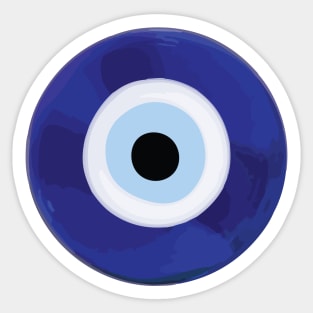 Evil Eye – Black Background Sticker